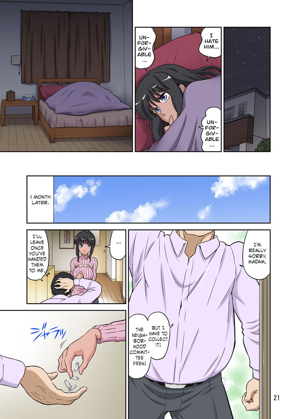 Hentai Manga Comic-Mama Was Too Divine So Our Neighbor Did The Mating Press On Her (Dark Skin)-Read-21